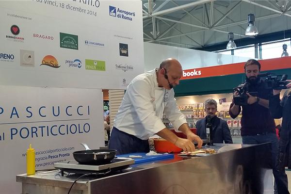 Lo chef stellato Gianfranco Pascucci agli Aereoporti di Roma 1