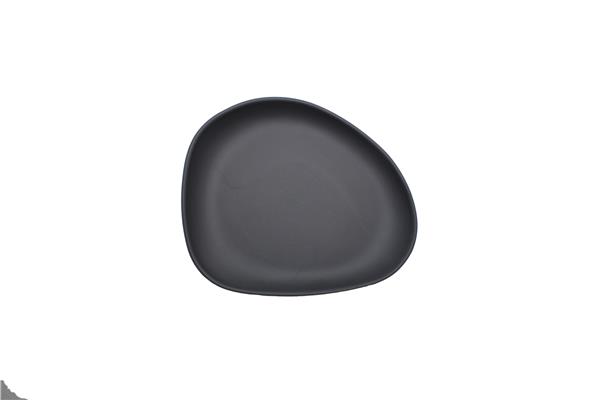 Piatto fondo porcellana nero Opaco serie Yayoi Beltz 1