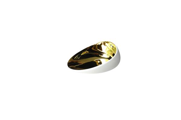 Coppetta mini porcellana Oro serie Jomon 1