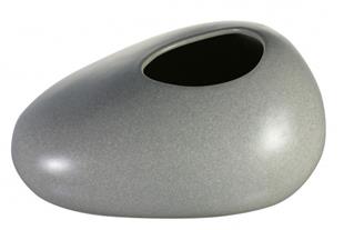 Vaso Stone grigio cm. 21 - Sibo