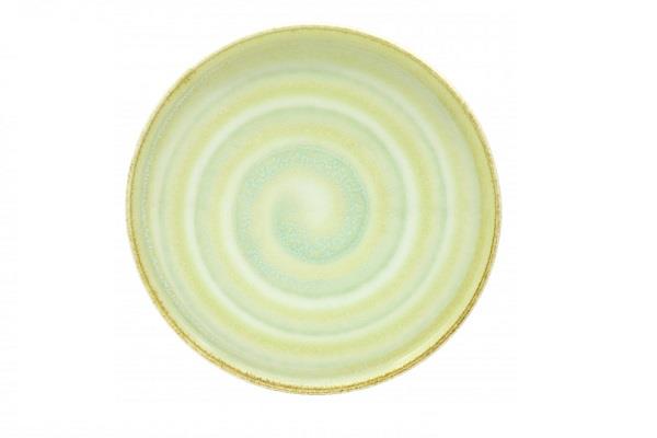 Piatto piano porcellana giallo agrumi cm. 25 - Sibo 1