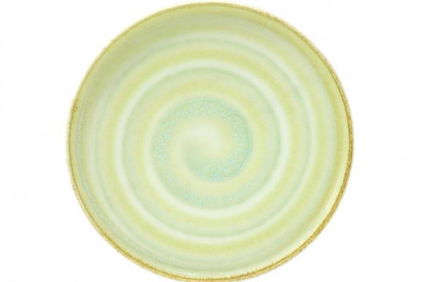Piatto piano porcellana giallo agrumi cm. 20 - Sibo 1