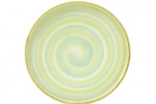 Piatto piano porcellana giallo agrumi cm. 20 - Sibo