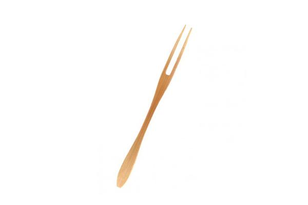 Forchettina bambù piatta allungata, 16,5 cm 1