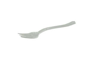 Piccola forchetta plastica trasparente, 11 cm