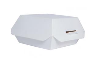 EATBURG Mini scatola da hamburger cartone bianco 9 cm