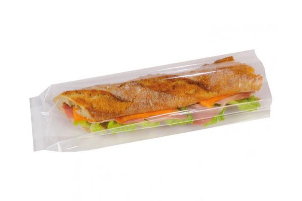 Sacchetto panino soffietto plastica 10 cm + 4 x 34 cm 1