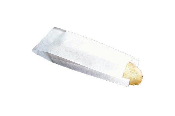 Sacchetto panino bianco con finestra 12 x 4 x 34 cm 1