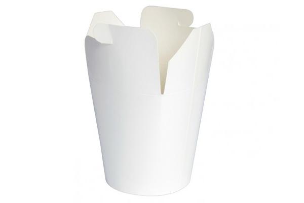 Contenitore tondo cartone bianco laminato, 750 ml 1