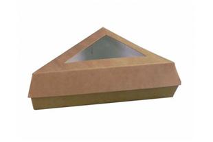 Scatola triangolare con finestra, 17 cm