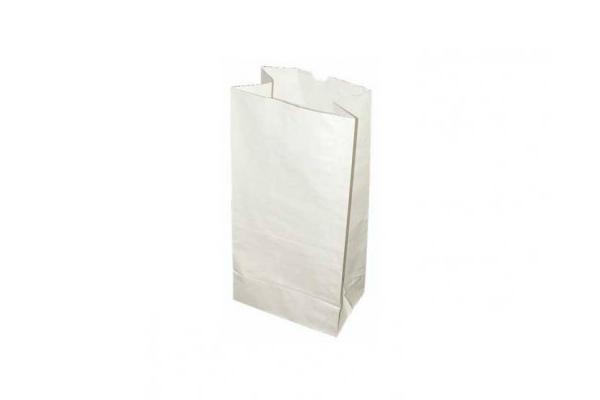 Busta carta bianca riciclata base larga 18 x 11 x h 35 cm 1