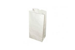 Busta carta bianca riciclata base larga 18 x 11 x h 35 cm