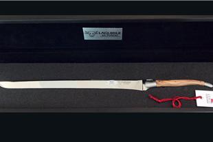 Coltello per Prosciutto Inox in Ulivo