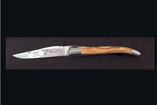 Coltello Pieghevole Inox 10 cm in Ulivo