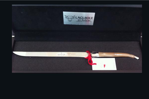 Coltello Foie Gras Inox in Corno 1