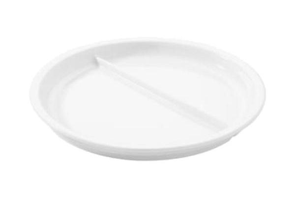 ASSIETTE RONDE 2 COMPARTIMENTS 1