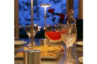 Lampada hisle Luxciole argento H.34cm