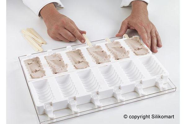 GEL04 TANGO - SET 2 STAMPI IN SILICONE BIANCO SILIKOMART 5