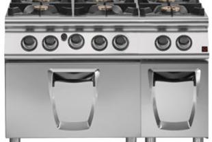 Cucina extreme. Forno gas 8 kw. Tot.potenza gas 41,5 kw