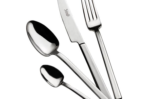 Set posate in Acciaio Inox 18-10. Made in Italy. Finitura lucida. Spessore 4 mm. 1