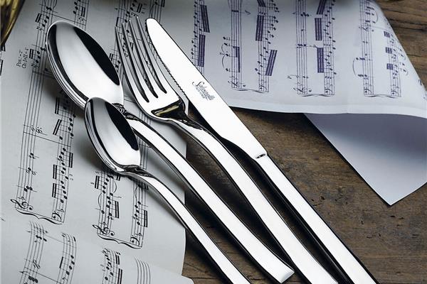 Set posate in Acciaio Inox 18-10. Made in Italy. Finitura lucida. Spessore 4 mm. 2