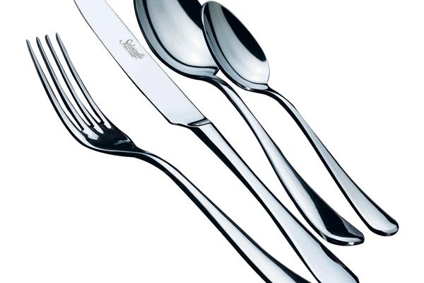 Set posate in Acciaio Inox 18-10. Made in Italy. Finitura lucida. Spessore 3,5 mm. 1