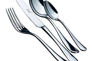 Set posate in Acciaio Inox 18-10. Made in Italy. Finitura lucida. Spessore 3,5 mm.