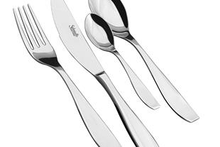 Set posate in Acciaio Inox 18-10. Made in Italy. Finitura lucida. Spessore 3 mm.