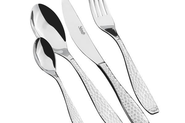 Set posate in Acciaio Inox 18-10. Made in Italy. Finitura lucida. Spessore 3 mm. 1