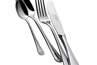 Set posate in Acciaio Inox 18-10. Made in Italy. Finitura lucida. Spessore 2,5 mm.