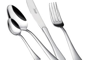 Set posate in Acciaio Inox 18-10. Made in Italy. Finitura lucida. Spessore 2,5 mm.