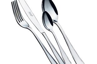 Set posate in Acciaio Inox 18-10. Made in Italy. Finitura lucida. Spessore 2,5 mm.