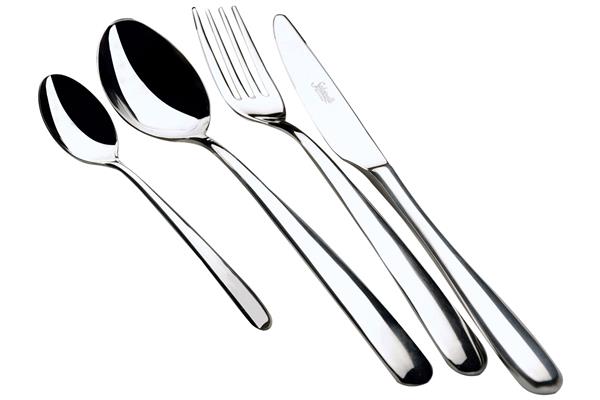 Set posate in Acciaio Inox 18-10. Made in Italy. Finitura lucida. Spessore 2,5 mm. 1