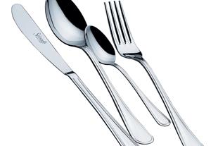 Set posate in Acciaio Inox 18-10. Made in Italy. Finitura lucida. Spessore 2,2 mm.