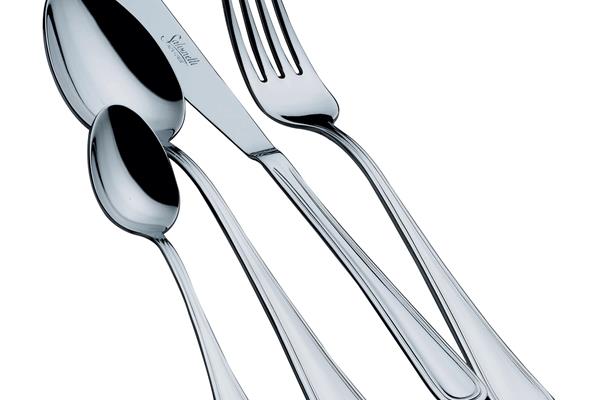 Set posate in Acciaio Inox 18-10. Made in Italy. Finitura lucida. Spessore 2 mm 1
