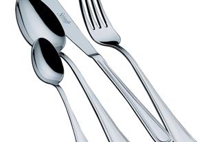 Set posate in Acciaio Inox 18-10. Made in Italy. Finitura lucida. Spessore 2 mm