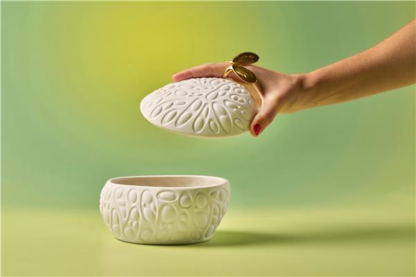Uovo Rex Egg L porcellana - base + coperchio 4