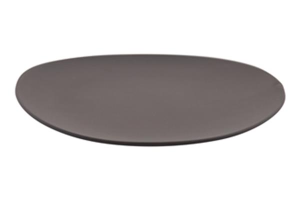 Piatto porcellana nero Opaco serie Shell Beltz 1