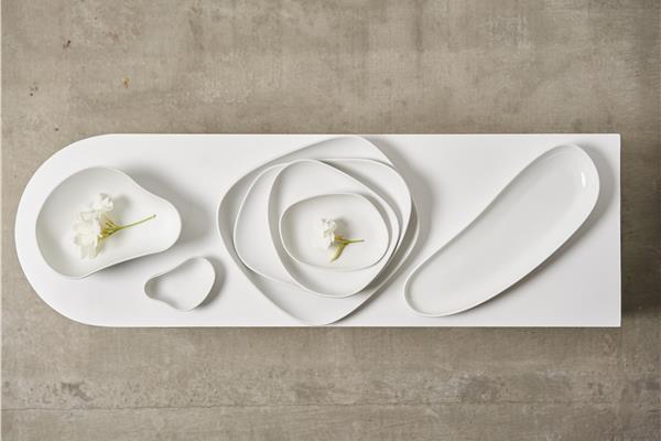 Piattino aperitivo porcellana Opaco serie Yayoi 2