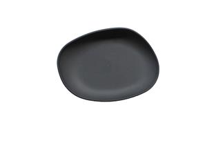 Piatto side porcellana nero Opaco serie Yayoi Beltz