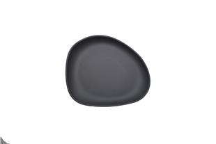 Piatto fondo porcellana nero Opaco serie Yayoi Beltz