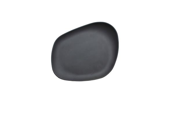Piatto porcellana nero Opaco serie Yayoi Beltz 1