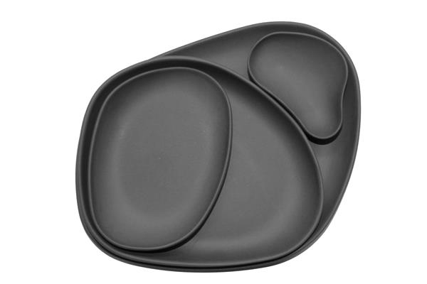 Set piatti porcellana nero Opaco serie Yayoi Beltz 1