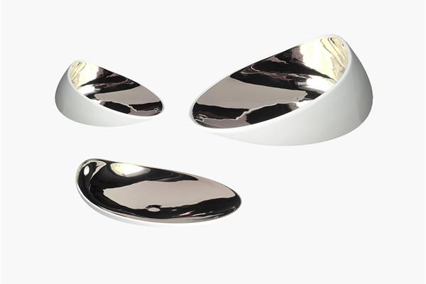 Coppetta piccola porcellana Argento serie Jomon 2