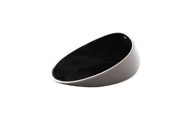 Coppetta grande porcellana Nero serie Jomon 1
