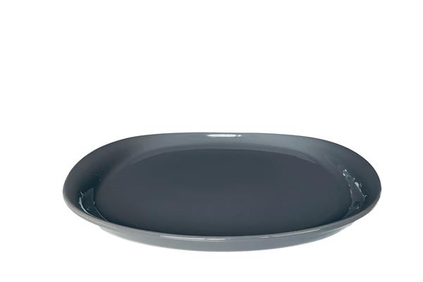 Piatto extra large porcellana grigio scuro Smaltato serie Naoto 1