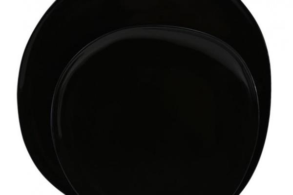 Piatto da dessert Gao nero cm. 21 - Sibo 2
