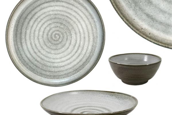 Piatto piano Ethnic grigio cm. 28 - Sibo 2