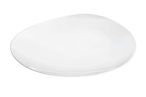 Piatto piano Galet bianco cm. 27 - Sibo 1