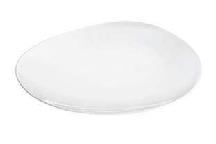 Piatto piano Galet bianco cm. 27 - Sibo